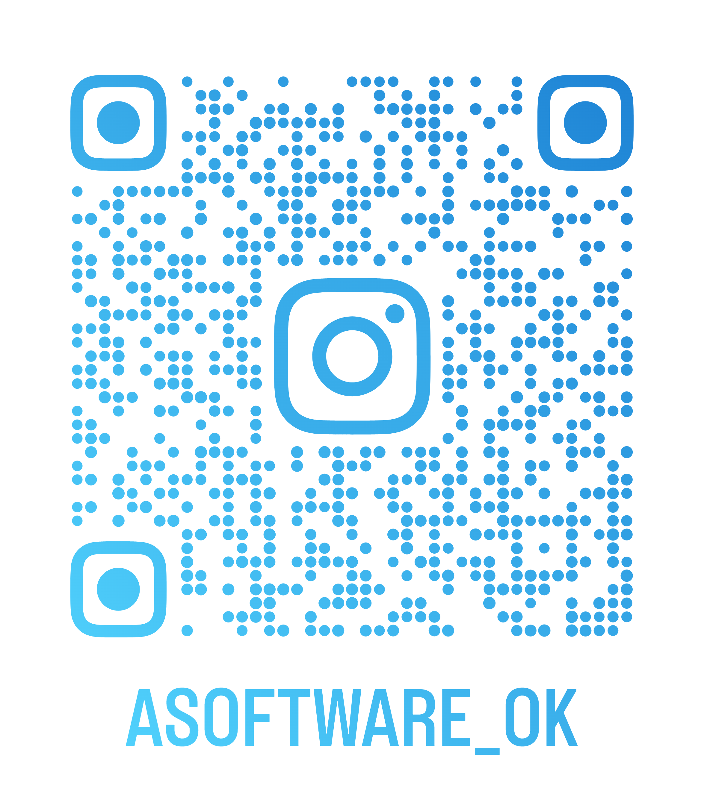 QR Instagram @asoftware_ok